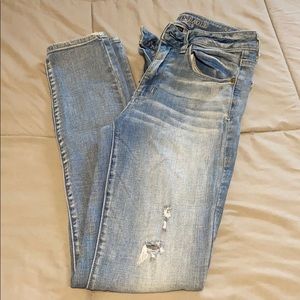 AEO Super stretch high rise skinny Jean